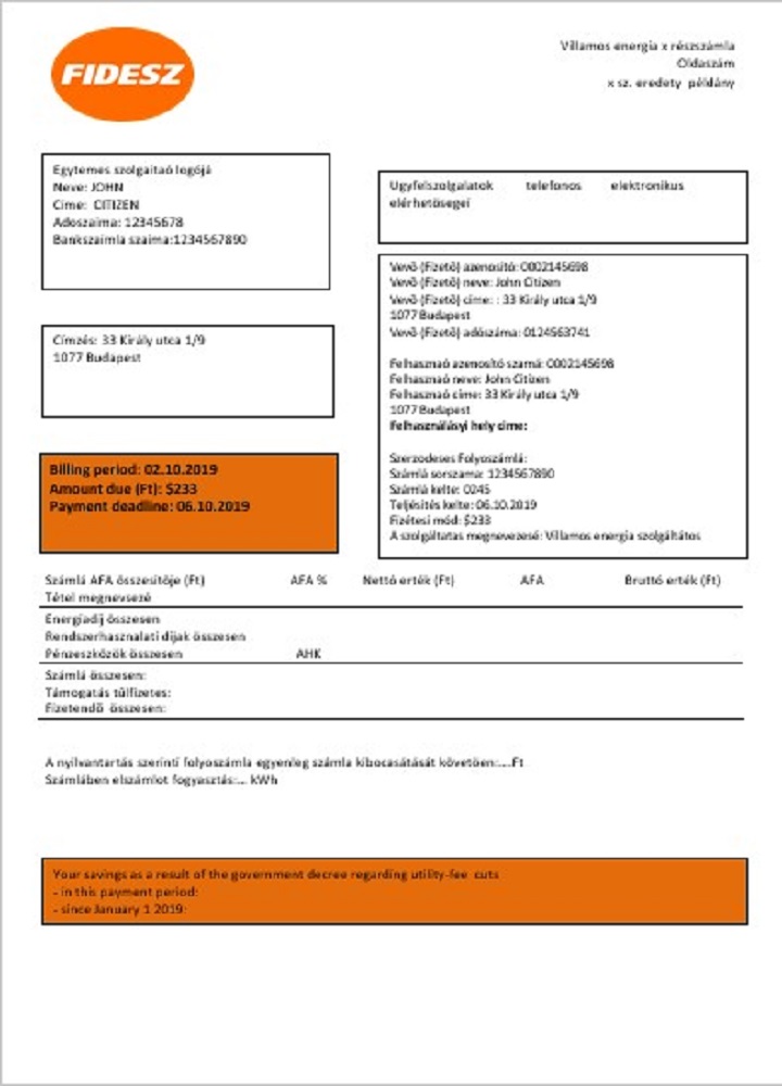  Minol USA business utility bill 